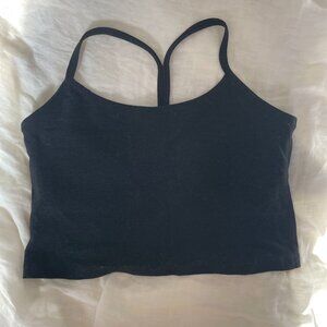 Beyond Yoga Spacedye Slim Racerback Crop Darkest Night L